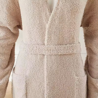 Peignoirs de haute qualité à col en V pour femmes, doux, logo personnalisé, luxe, 100% microfibre polyester, peignoirs pour sauna, hôtel
