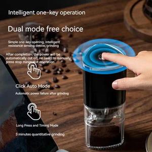 เครื่องบดกาแฟขนาดเล็กพกพา MHK สำหรับใช้ในบ้าน แบบอัตโนมัติ ชาร์จด้วย USB - Product Image 4