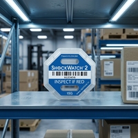 Indicateur d'impact 15G à usage unique, étiquette adhésive en papier pour la surveillance des transportes en caisses en bois