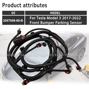 Faisceau de câblage de capteur de stationnement de pare-chocs avant 2067958-00-B 206795800B pour <span class=keywords><strong>Tesla</strong></span> Model 3 Faisceau de câblage pour fil de voiture 2017-2022 - Product Image 2