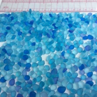 Plage de verre de mer lot en vrac en gros bleu cobalt aqua turquoise petits morceaux
