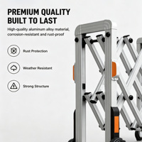 Barrière de sécurité extensible en aluminium XGY, 0,9 m de haut, manuelle, télécommandée, pour le contrôle des foules et la sécurité routière