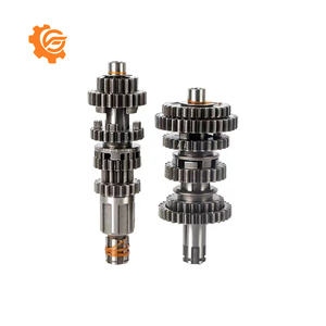 Ensembles d'arbres à engrenages hélicoïdaux pour <span class=keywords><strong>moto</strong></span> CG125, composants cylindriques en acier, gauche, précision 6-12, chromés - Product Image 3