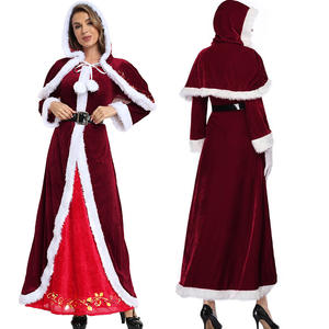Costume <span class=keywords><strong>de</strong></span> cosplay <span class=keywords><strong>de</strong></span> Noël pour adulte en velours <span class=keywords><strong>de</strong></span> luxe en gros, tenue <span class=keywords><strong>de</strong></span> fête <span class=keywords><strong>de</strong></span> Noël, costume <span class=keywords><strong>de</strong></span> Père Noël avec <span class=keywords><strong>barbe</strong></span> - Product Image 4