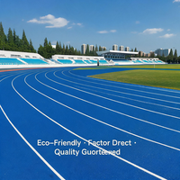 Piste d'athlétisme en PU écologique, non toxique, à absorption des chocs, pour une atterrissage souple, protection des terrains universitaires, livraison DDP disponible