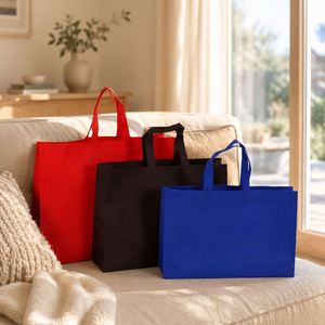 Hot Sale Personalized Logo Size Printed Eco Friendly Recyclable Reusable Plain Large Grocery Portable Non Woven <b>Bag</b> - Product Image 1