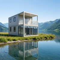 Casa y Oficina en Contenedor Prefabricado de 20 pies, de Bajo Costo y Rápido Ensamblaje, con Panel Sándwich de Acero, para Uso en Hoteles Contemporáneos, Nueva Tecnología