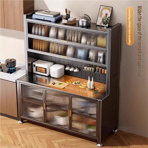 Nouvelle <span class=keywords><strong>étagère</strong></span> de rangement multifonctionnelle améliorée 2026, sur pied, multi-niveaux, pour four à <span class=keywords><strong>micro</strong></span>-ondes, casseroles et ustensiles de cuisine - Product Image 2