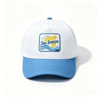 Casquette de golf personnalisée bicolore à 5 panneaux, séchage rapide, perforations découpées au laser, respirante, style Gorras, casquette de baseball