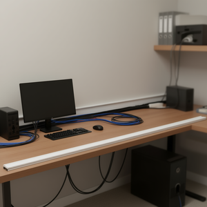 Barquette de rangement adhésive détachable en plastique 10x20 pour la gestion des câbles et des accessoires - Product Image 3