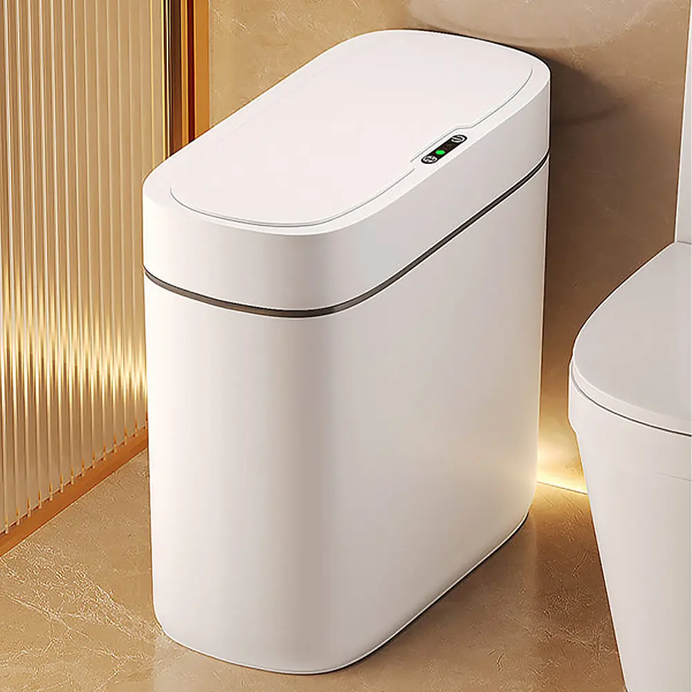 Joybos 3 Gallon Waterproof Automatic Slim Garbage Can with Lid Bathroom Motion induction waste bin Sensor Trash can