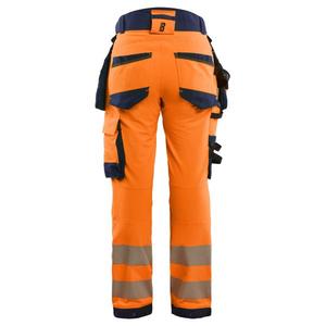 BLAKLADER - 702216485389C38 Pantalón de mujer de alta visibilidad elástico en 4 direcciones Naranja/Azul marino-EAN 7330509927298 ROPA DE TRABAJO DE 2017 - Product Image 2