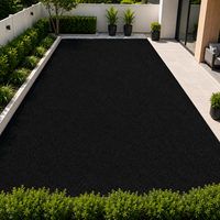 Gazon synthétique noir pour putting green, idéal pour la maison, le jardin, la cour, la terrasse, le balcon et la couverture de sol extérieur