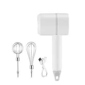 Nhà bếp có thể sạc lại điện Kem Whisk thép không gỉ mini nhà bếp không dây Whisk