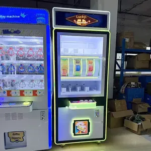 Máquina expendedora de premios Lucky Spin para exportación, equipo de entretenimiento para <span class=keywords><strong>alquiler</strong></span>, máquina de caja ciega de arcade para niños, operada con monedas de metal y plástico. - Product Image 2
