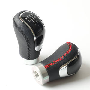 หัวเกียร์หนังสำหรับรถยนต์อเนกประสงค์5สปีด6สปีดดีไซน์ตามหลักสรีรศาสตร์สำหรับรถเกียร์ธรรมดา - Product Image 4