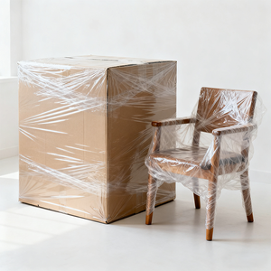 Pudi 500mm PE/LLDPE Film étirable en polyoléfine douce et brillante de qualité alimentaire étanche à l'humidité et antistatique largeur de 30cm - Product Image 2