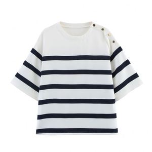 Camisa de satén y gasa con cuello en V, plisada, holgada, de manga corta, estilo veraniego, novedad 2026 para comercio transfronterizo - Product Image 1
