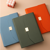 Premium PU-Leder Nachfüllbares Notizbuch mit Mehreren Fächern Klassischer Geschäftsorganizer Eleganter Executive-Planer für Meetings