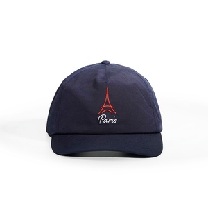Casquettes de golf en nylon brodées OEM avec logo personnalisé, 5 panneaux, visière légèrement incurvée, casquettes snapback - Product Image 1