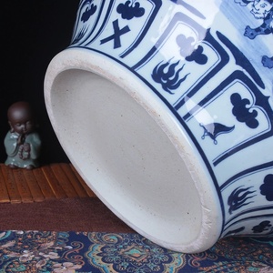 Pot en porcelaine antique chinois avec peinture d'histoire de la scène Guiguzi <span class=keywords><strong>Down</strong></span> the Mountain, vase décoratif en céramique pour la maison - Product Image 4