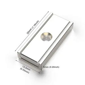 35 lbs Pulling Force 30x13.5x5 Rare Earth Magnets Neodymium Rectangular Pot Magnets