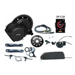 2021 Klaar Voorraad Bafang Dpc-18 Kleur Display 48V 52V 1000W Bbshd Bbs03 Ebike Mid Motor Conversie Kit bafang Met Batterij 17.5Ah