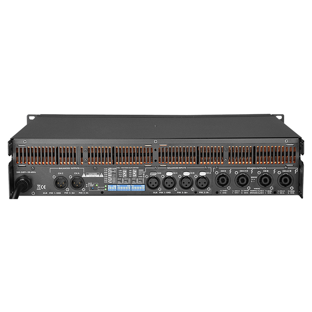 Professional Audio FP10000q Power Amplifier 4-Channel 10000 Watt with 8ohm & 4ohm Impedance for Stage Sound Equipment