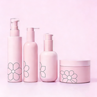Envase Vacío de Plástico HDPE PCR Ecológico de 100, 250 y 500 ml para Sérum para el Cuidado de la Piel, Gel de Ducha, Exfoliante Corporal y Cosméticos, con Tapa de Pulverizador/Bomba