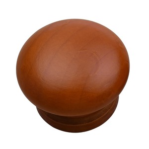 Solid Wood Round Cabinet Handle Concealed Modern Minimalist Furniture Knob Durable Design - Product Image 1