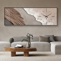 Peinture décorative moderne horloge murale cristal porcelaine peinture horloge restaurant chambre abstraite horloge nordique
