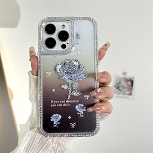<span class=keywords><strong>Coque</strong></span> de téléphone portable <span class=keywords><strong>incassable</strong></span> 3 En 1 Sparkle Epoxy Beautiful Diamond Rose de haute qualité pour SPARK 40 PRO PLUS - Product Image 3