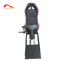 Cabina de Simulación de Carreras F1 Profesional con Asiento, Diseño Plegable Ajustable con Movimiento Completo para Simulador de Juegos de PC y PS5