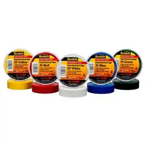 3M 35 Vinyl Color Coding Electrical Tape Blue, White, Red, Yellow, Orange, Black