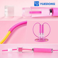 Corde à sauter YUEDONG en PVC à segments dégradés - Corde à sauter réglable et durable de 4,5 mm pour l'entraînement des enfants et le fitness quotidien