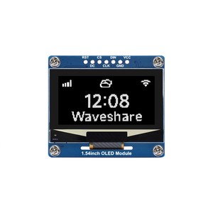 โมดูลจอแสดงผล OLED ขนาด 1.54 นิ้ว, ความละเอียด 128x64, การสื่อสารแบบ SPI / I2C - Product Image 1