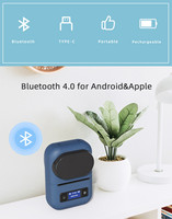 58mm QR code Bijoux Prix Étiquette Imprimante Blue dent Portable Mini Mobile Étiqueteuse Sans Fil Photo Thermique Autocollant Imprimante