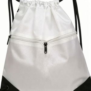 Custom Reusable Polyester <b>Drawstring</b> <b>Backpacks</b> Print Logo Gym Shoulder School Bag for Kids - Product Image 3