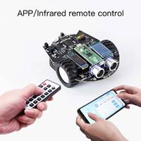 Robot de Control Remoto Educativo STEM en Oferta, Kit de Aprendizaje de Codificación, Excluye Raspberry Pi Pico 2, con Batería