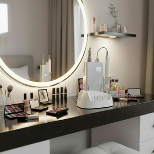 Pulidora de Uñas Eléctrica Profesional Inalámbrica Recargable de Escritorio, 35,000 RPM, Diseñada para Salones de Alta Gama - Product Image 1