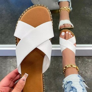Nouvelles Chaussures de Plage et Sandales d'Été pour Femmes, Grande <span class=keywords><strong>Taille</strong></span> à Fond Plat, Style Droit - Product Image 5