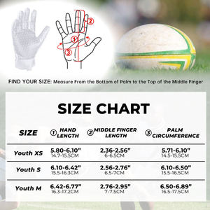 Free Sample Sport <strong>Gloves</strong> for Youth Silver Anti-Slip Great <strong>Grip</strong> Sticky Silicone Lightweight American Football Custom Logo Outdoor - Product Image 6