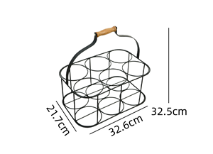 आधुनिक डिजाइन आयरन वाइन रैक रसोई अलमारियों के लिए भंडारण ब्लैक डिस्प्ले काउंटरटॉप पुनः प्रयोज्य पोर्टेबल बोतल रैक - Product Image 5
