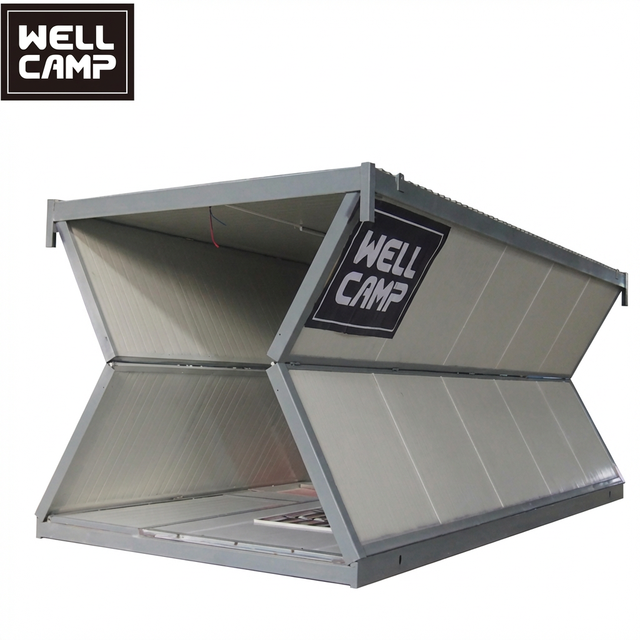 WELLCAMP Folding Container House Mini Prefabricated Villa Steel Structure Portable Tiny Home Sandwich Panel Easy Setup Germany