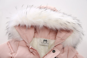 Tute con cerniera per neonato bambino inverno manica lunga vestiti per neonato in pile di cotone calde tute per bambini 6-18 <span class=keywords><strong>mesi</strong></span> - Product Image 5