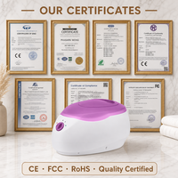 Chauffe-cire à paraffine pour masque exfoliant mains, thermostat électronique, grande capacité 2,3 L, en plastique, hydratant et blanchissant, pour usage domestique et professionnel en salon de beauté