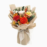 Boîte Cadeau de Fleurs Éternelles Chine 210g Saint-Valentin Anniversaire Petite Amie Bouquet de Roses Transfrontalier