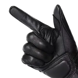 Gants de moto en cuir véritable de qualité supérieure, protection en carbone, gants de conduite de moto, gants de course, gants de moto, logo personnalisé, vente en gros - Product Image 5