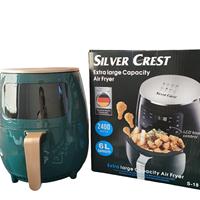 Friteuse à air électrique moderne 4,5 L avec écran tactile, affichage LCD, protection contre la surchauffe, multifonction, pour la cuisson domestique et l'utilisation en camping-car