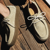 Chaussures décontractées rétro pour hommes à lacets, semelle plate épaisse, design tendance, pour le quotidien et l'extérieur, chaussures de marche décontractées pour hommes, vente en gros